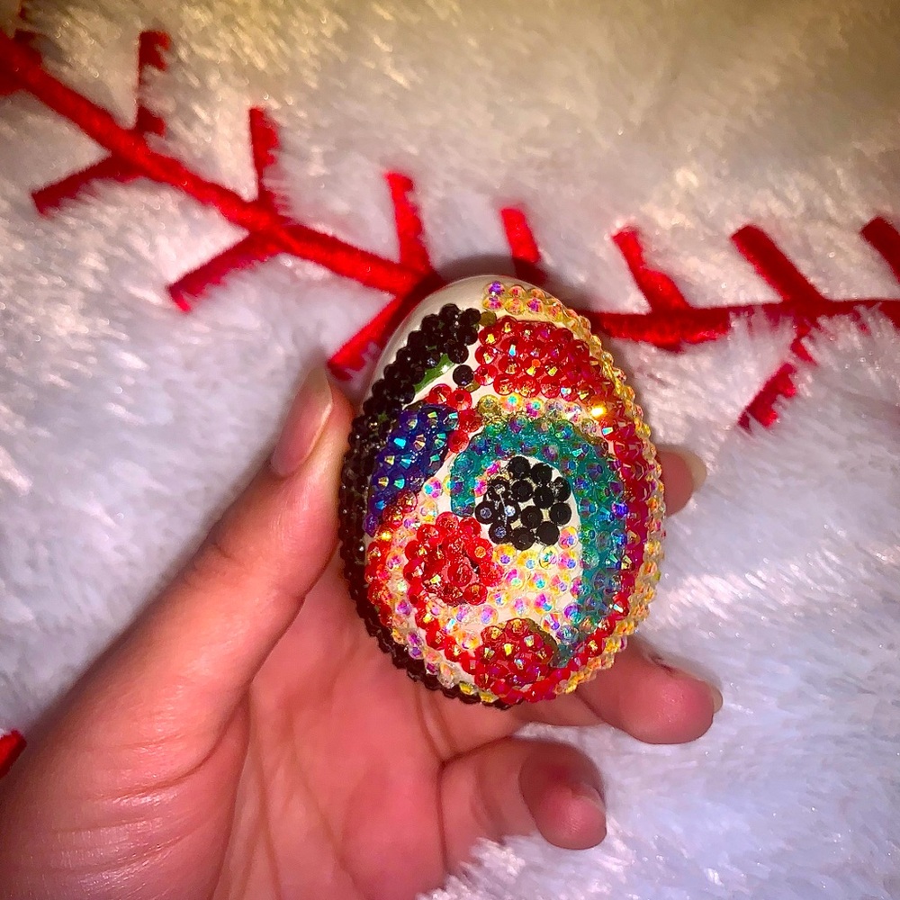 beaded egg ornament🤩🌸